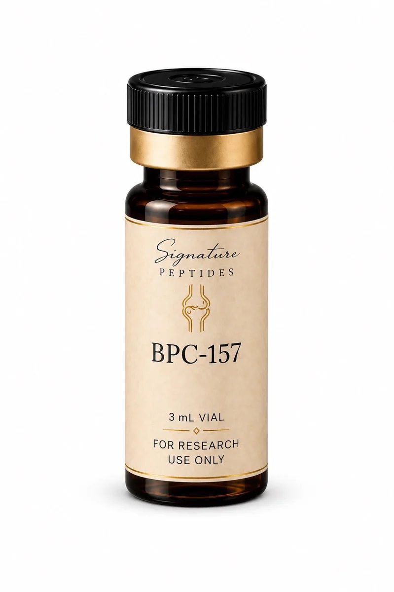 BPC-157 research peptide vial with box