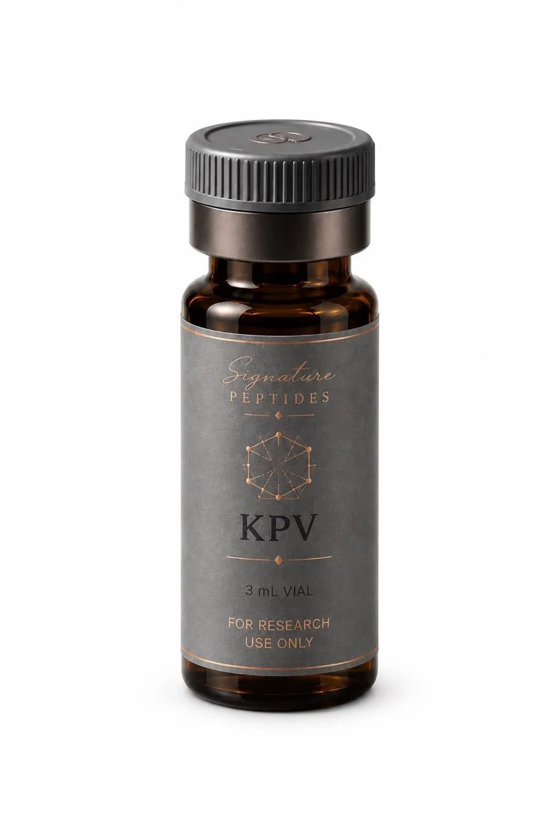 KPV research peptide vial with box