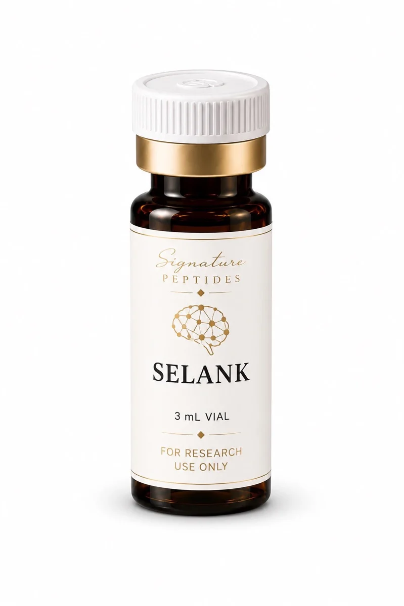 SELANK research peptide vial with box