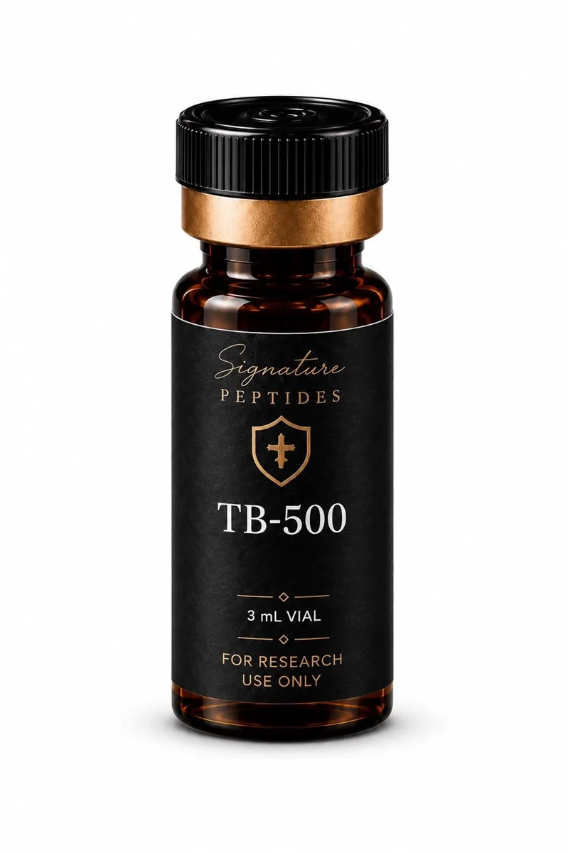 TB-500 research peptide vial with box